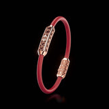 Single Bracelet Amphora, Red Gold, 52 Diamonds