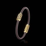 Single Bracelet Amphora, Yellow Gold, 28 Diamonds