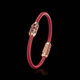 Single Bracelet Amphora, Red Gold, 16 Diamonds