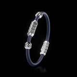 Single Bracelet Gladius, White Gold, 21 Diamonds