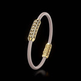 Single Bracelet Amphora, Yellow Gold, 64 Diamonds