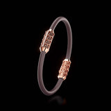 Single Bracelet Gladius, Red Gold, 15 Diamonds