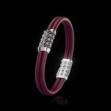 Double Bracelet Gladius, White Gold