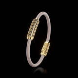 Single Bracelet Amphora, Yellow Gold, 46 Diamonds