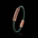 Single Bracelet Gladius, Red Gold, 31 Diamonds