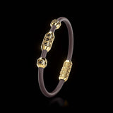 Single Bracelet Amphora, Yellow Gold, 28 Diamonds