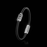 Single Bracelet Amphora, White Gold, 16 Diamonds