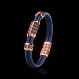 Double Bracelet Gladius, Red Gold, 21 Diamonds