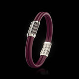 Double Bracelet Gladius, Platinum, 15 Diamonds