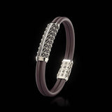 Double Bracelet Gladius, Platinum, 31 Diamonds