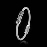 Single Bracelet Amphora, White Gold, 46 Diamonds