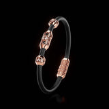 Single Bracelet Amphora, Red Gold, 40 Diamonds