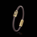 Single Bracelet Amphora, Yellow Gold, 22 Diamonds