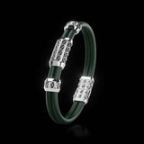 Double Bracelet Gladius, White Gold, 63 Diamonds