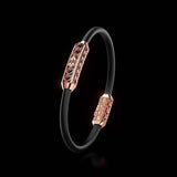 Single Bracelet Amphora, Red Gold, 52 Diamonds