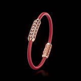 Single Bracelet Amphora, Red Gold, 64 Diamonds