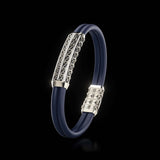 Double Bracelet Gladius, Platinum, 93 Diamonds