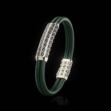 Double Bracelet Gladius, Platinum, 93 Diamonds