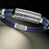 Double Bracelet Gladius, Platinum, 87 Diamonds