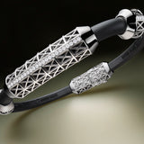 Single Bracelet Gladius, White Gold, 29 Diamonds