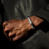 Single Bracelet Gladius, White Gold, 29 Diamonds