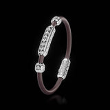 Single Bracelet Amphora, White Gold