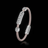 Single Bracelet Amphora, White Gold