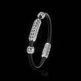 Single Bracelet Amphora, White Gold