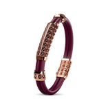 Double Bracelet Gladius, Red Gold, 37 Diamonds