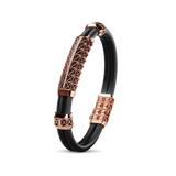 Double Bracelet Gladius, Red Gold, 37 Diamonds