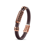 Double Bracelet Gladius, Red Gold, 29 Diamonds