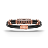 Double Bracelet Gladius, Red Gold, 29 Diamonds