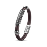 Double Bracelet Gladius, White Gold, 37 Diamonds