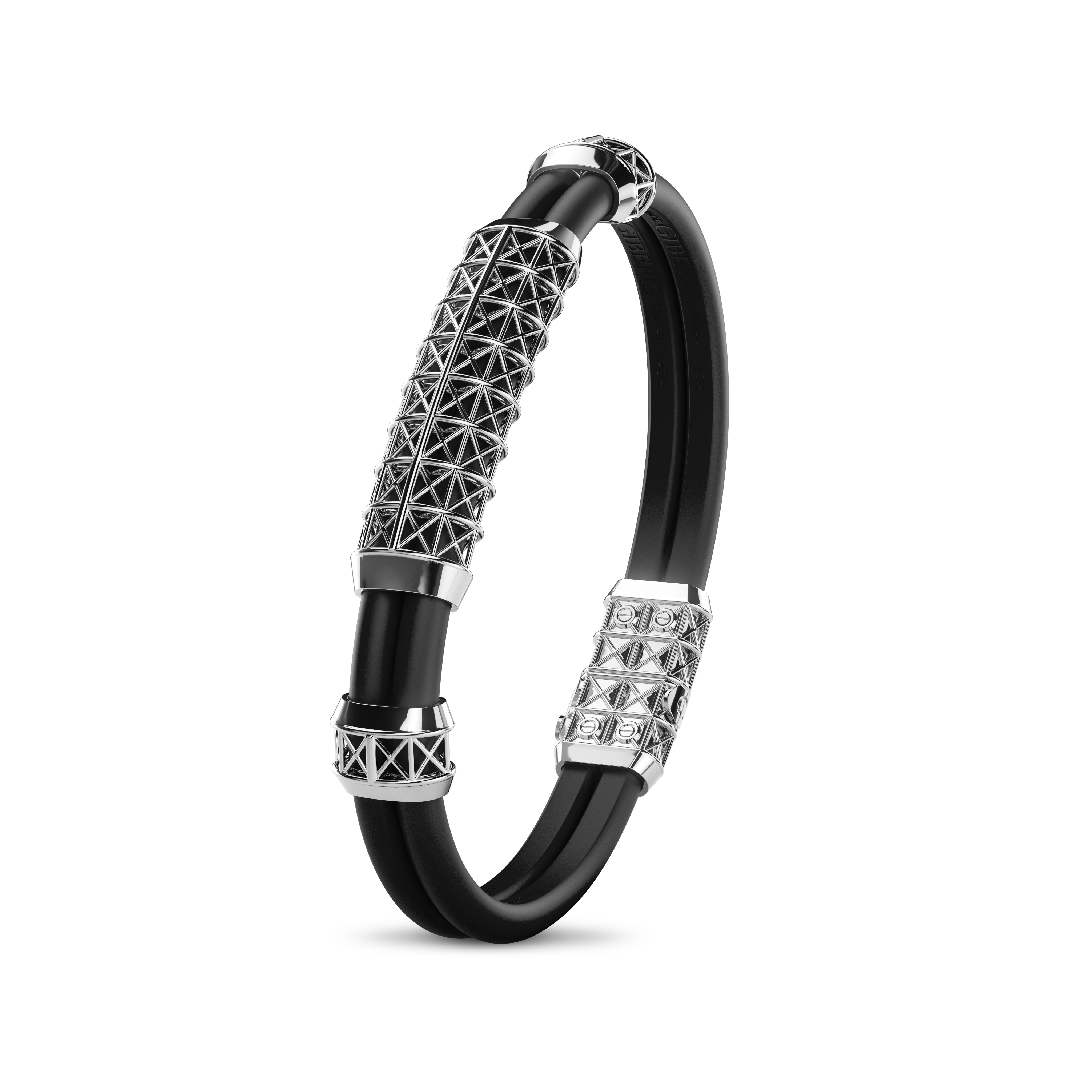 Double Bracelet Gladius, White Gold