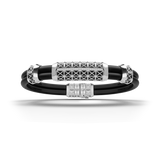 Double Bracelet Gladius, White Gold, 29 Diamonds