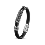 Double Bracelet Gladius, White Gold