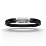 Double Bracelet Gladius, White Gold / Monolock