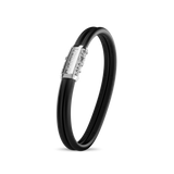 Double Bracelet Gladius, White Gold / Monolock