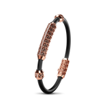 Single Bracelet Gladius, Red Gold, 37 Diamonds