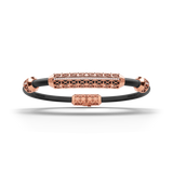 Single Bracelet Gladius, Red Gold, 37 Diamonds