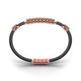 Single Bracelet Gladius, Red Gold, 37 Diamonds