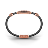 Single Bracelet Gladius, Red Gold, 29 Diamonds