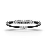 Single Bracelet Gladius, White Gold, 37 Diamonds