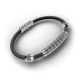 Single Bracelet Gladius, White Gold, 37 Diamonds