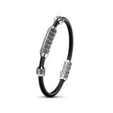 Single Bracelet Gladius, White Gold, 29 Diamonds