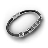 Single Bracelet Gladius, White Gold, 29 Diamonds