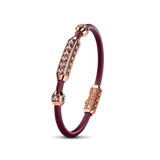 Single Bracelet Amphora, Red Gold, 82 Diamonds