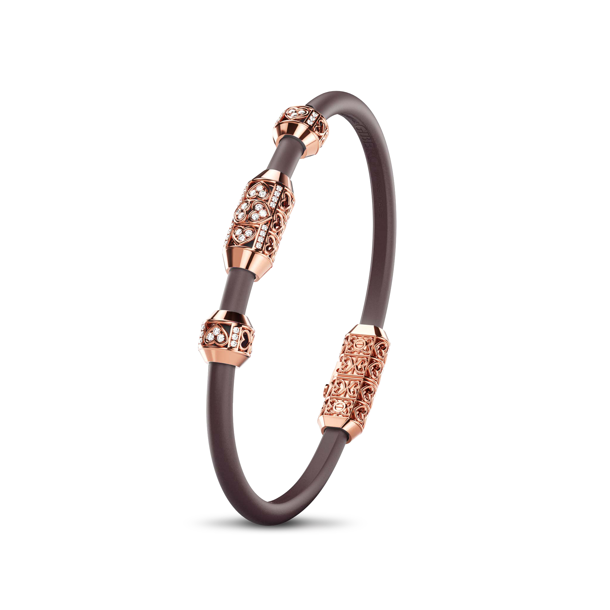 Bracelet Amphora, Red Gold, 46 Diamonds