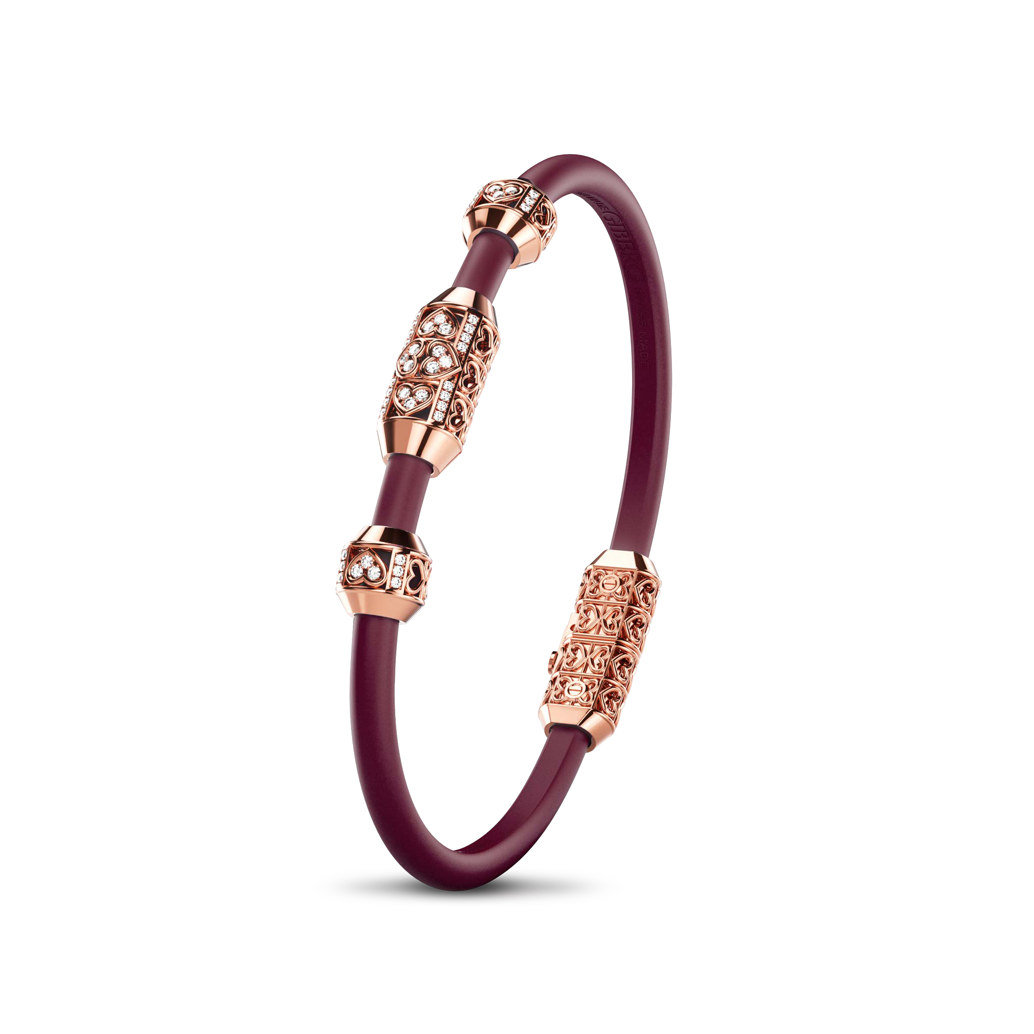 Bracelet Amphora, Red Gold, 46 Diamonds