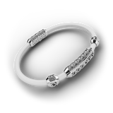 Single Bracelet Amphora, White Gold, 58 Diamonds